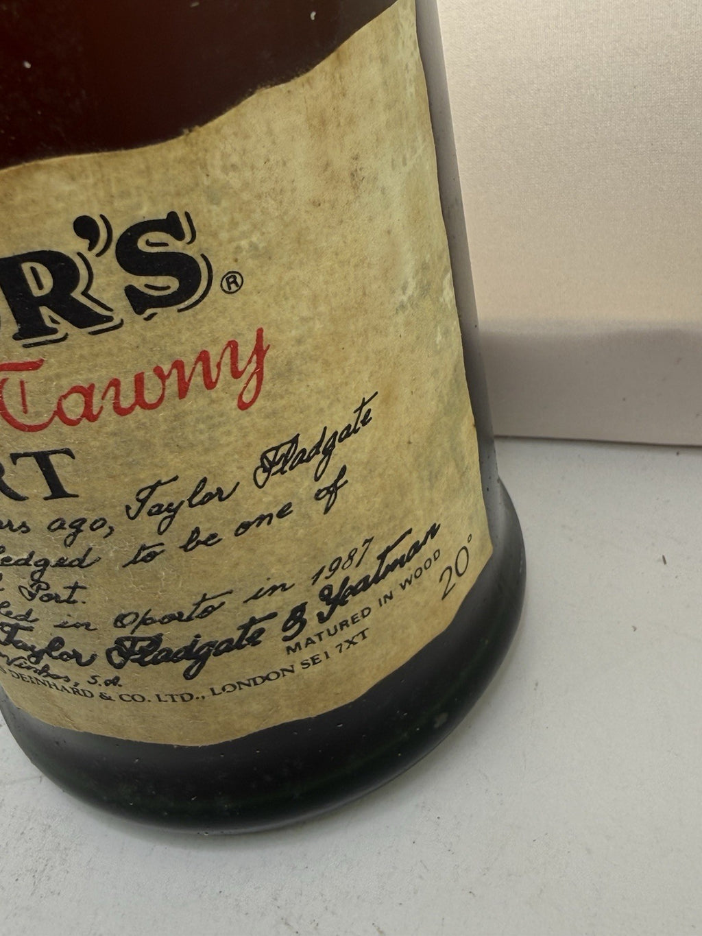 Taylor’s 10‑Year‑Old Tawny Port, bottled 1987