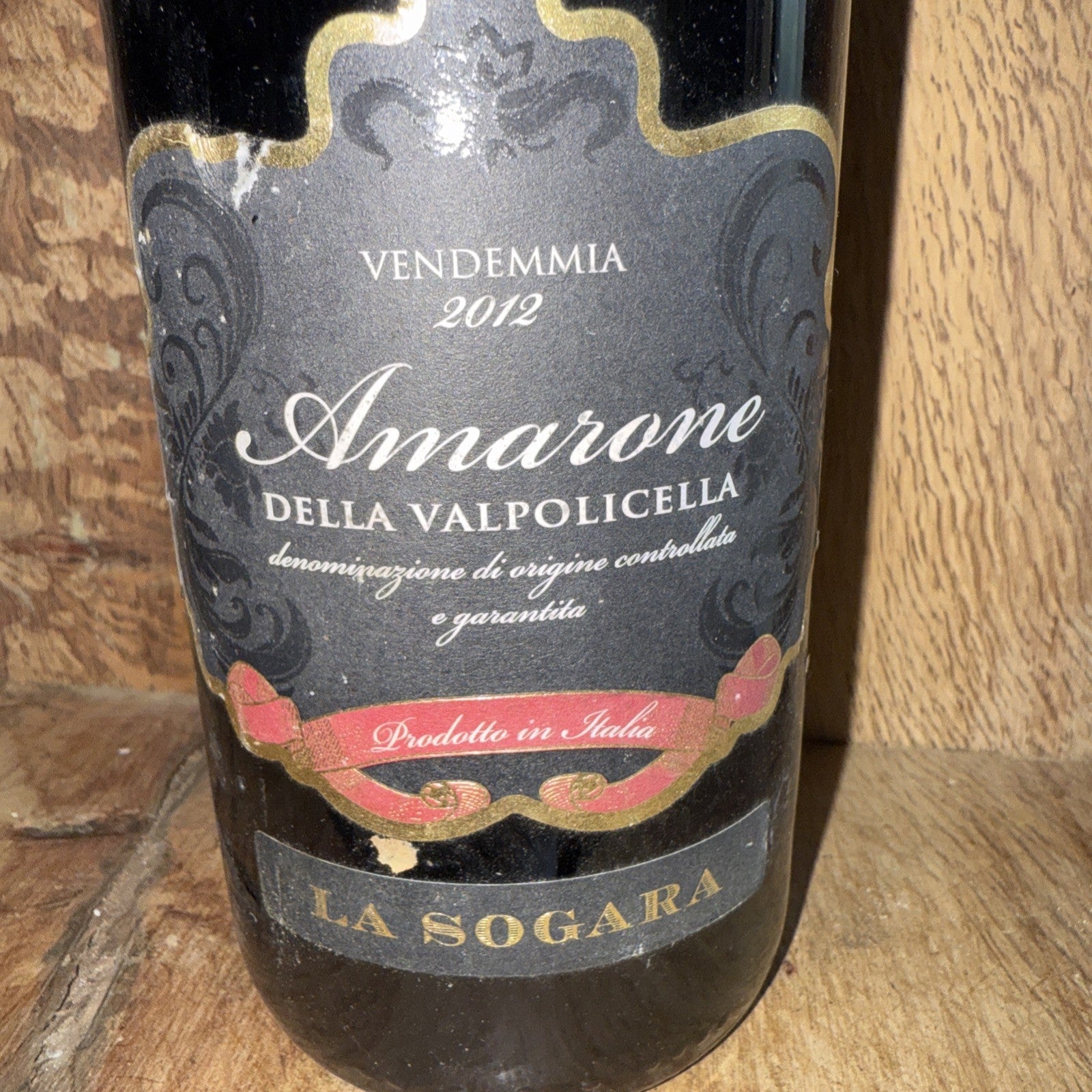 La Sogara Vendemmia Amarone della Valpolicella 2012