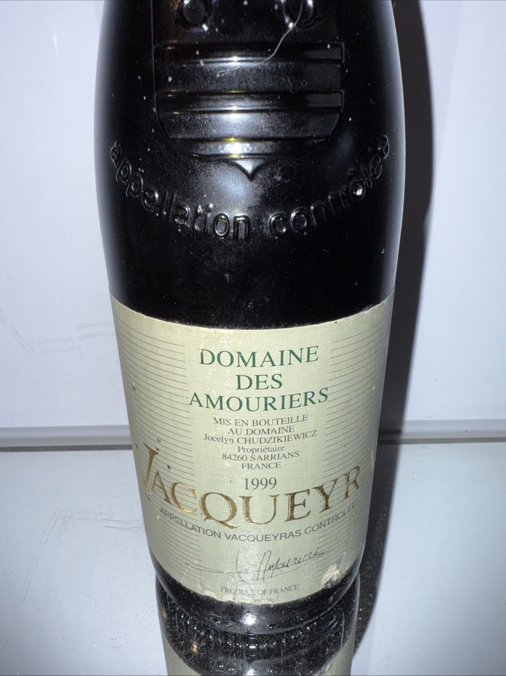 Domaine des Amouriers Vacqueyras 1999 French Red