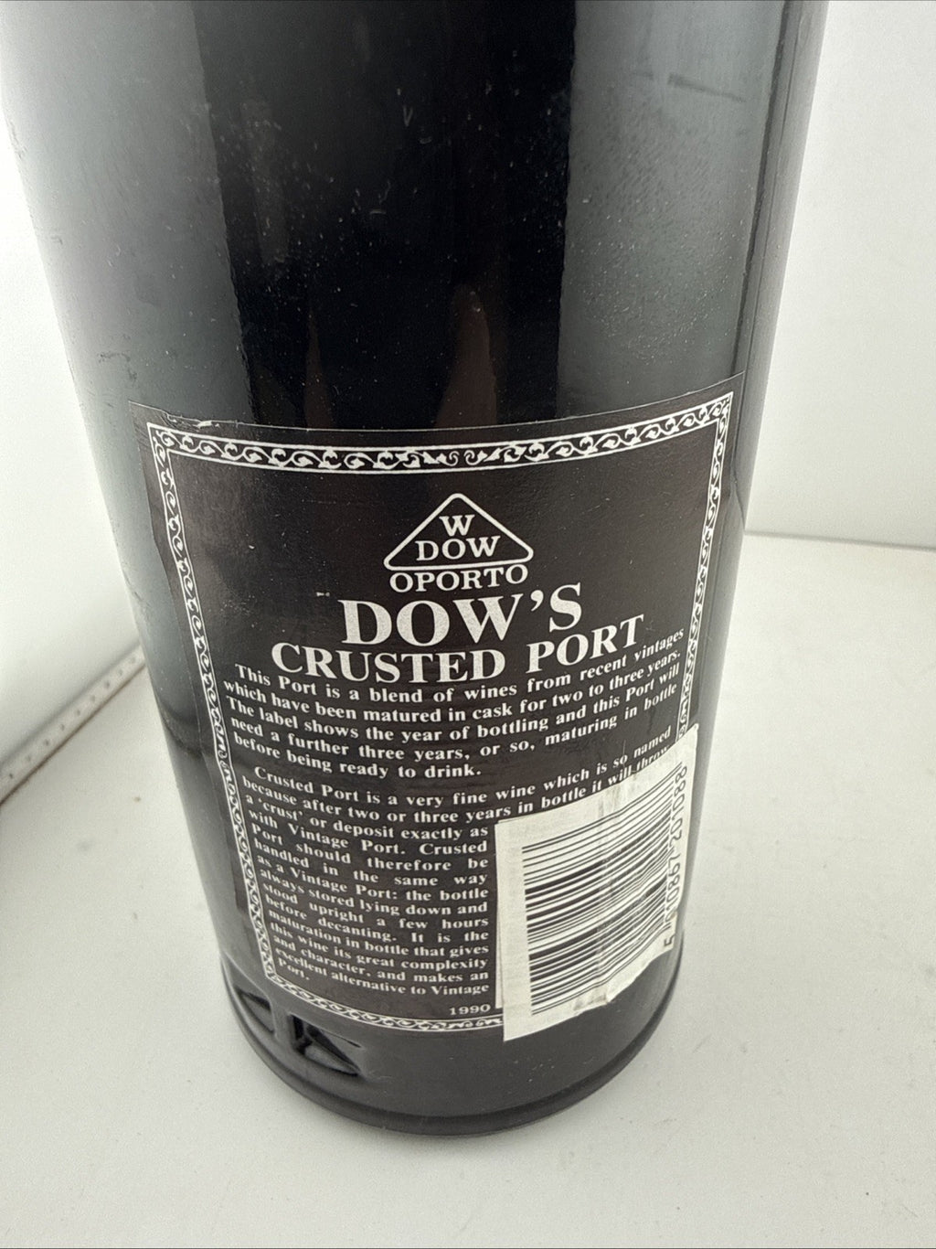 Dow’s Crusted Port Bottled 1990 Vintage 75cl 20% ABV