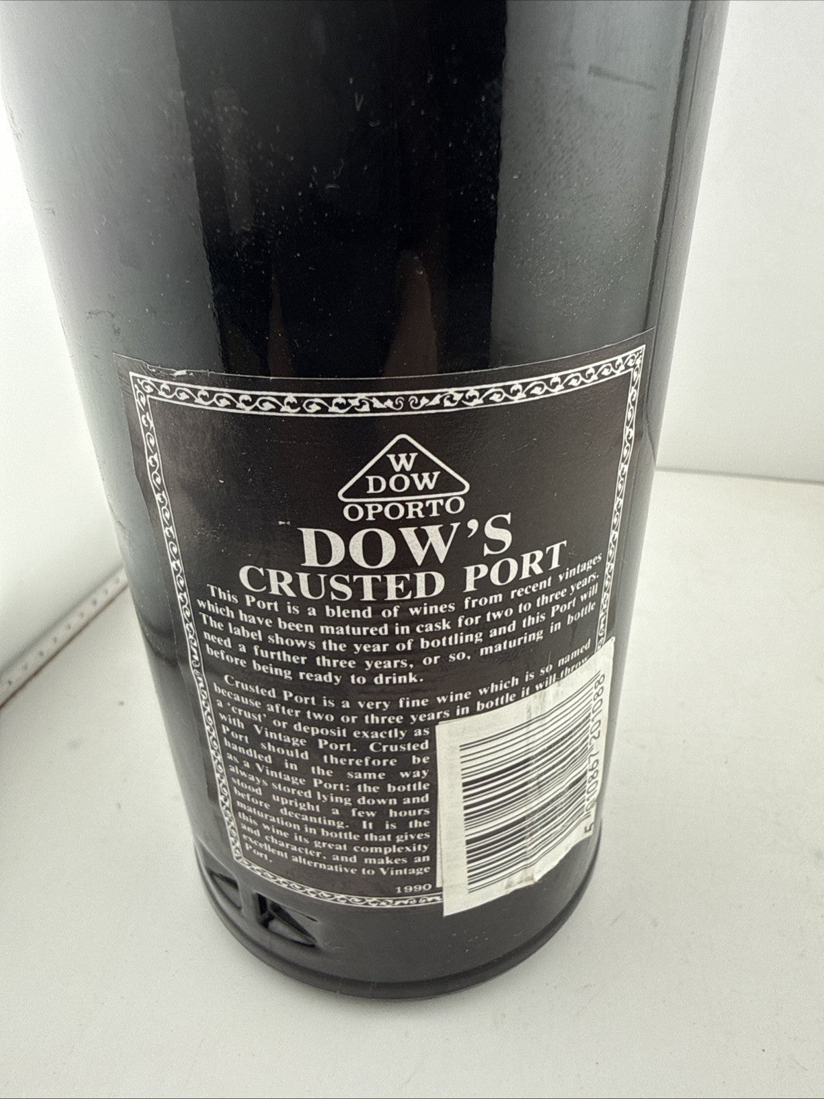 Dow’s Crusted Port Bottled 1990 Vintage 75cl 20% ABV