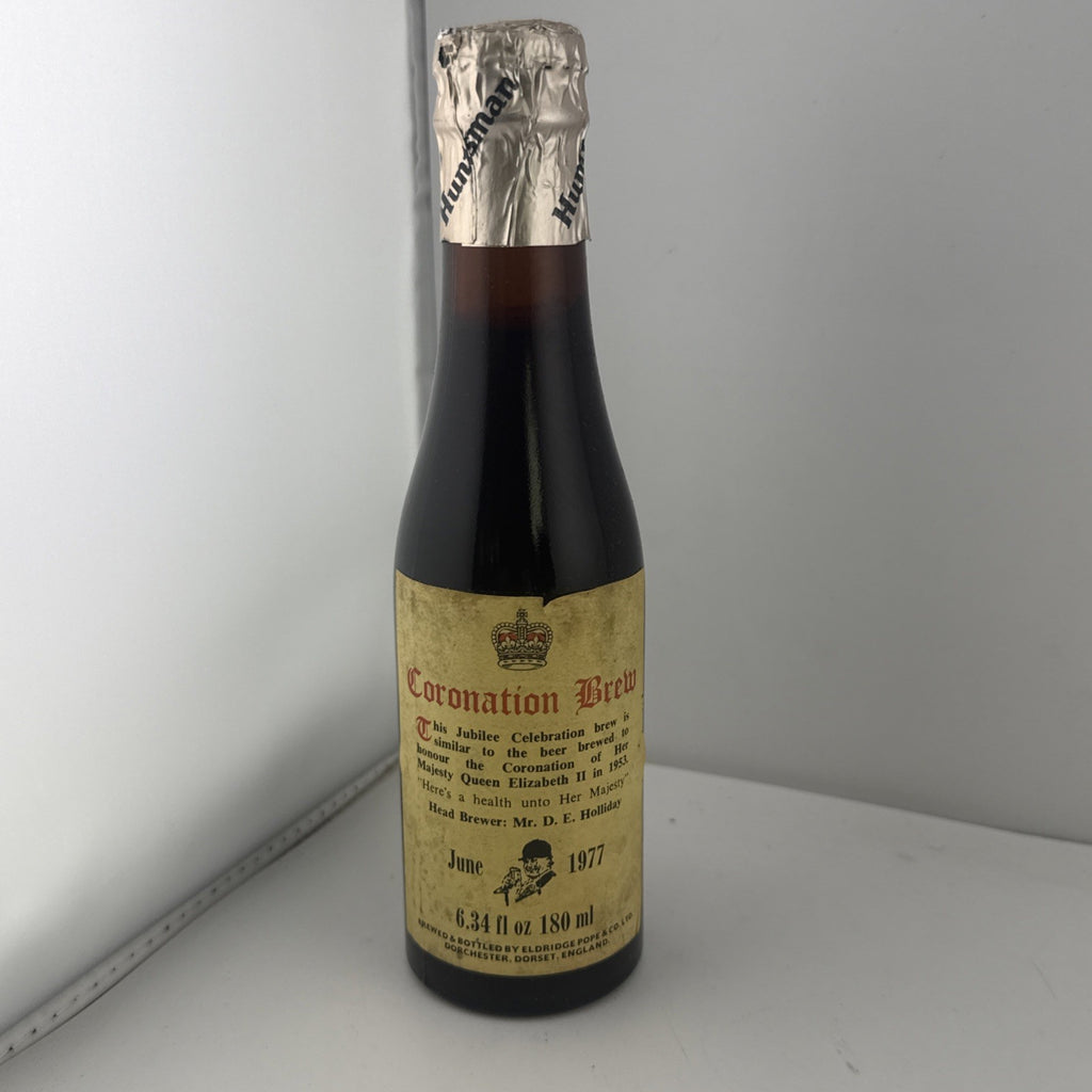 “1977 Coronation Brew Jubilee Ale Eldridge Pope Mini Bottle 180ml Full”