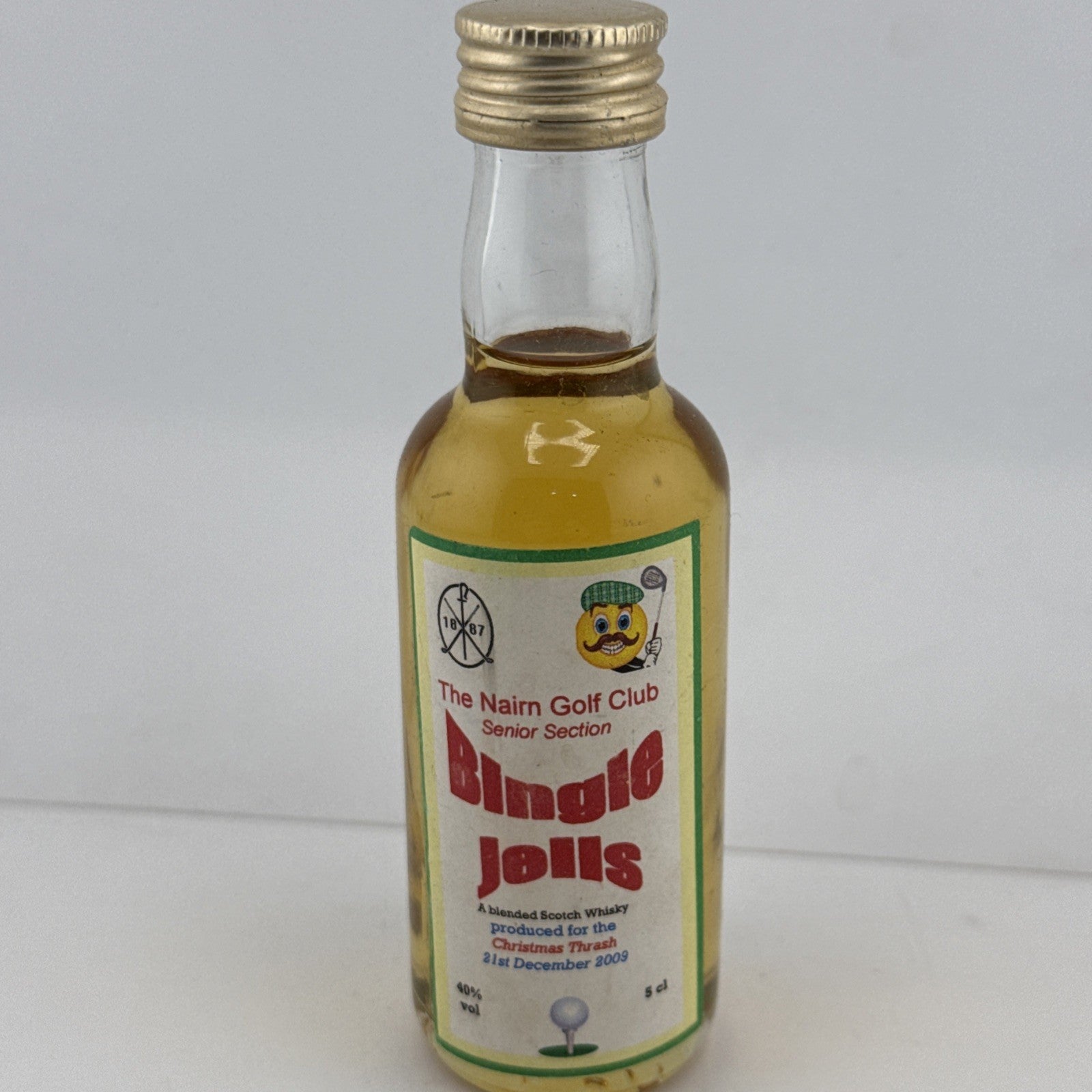 Nairn Golf Club Bingle Jolls 5cl Whisky Mini 2009