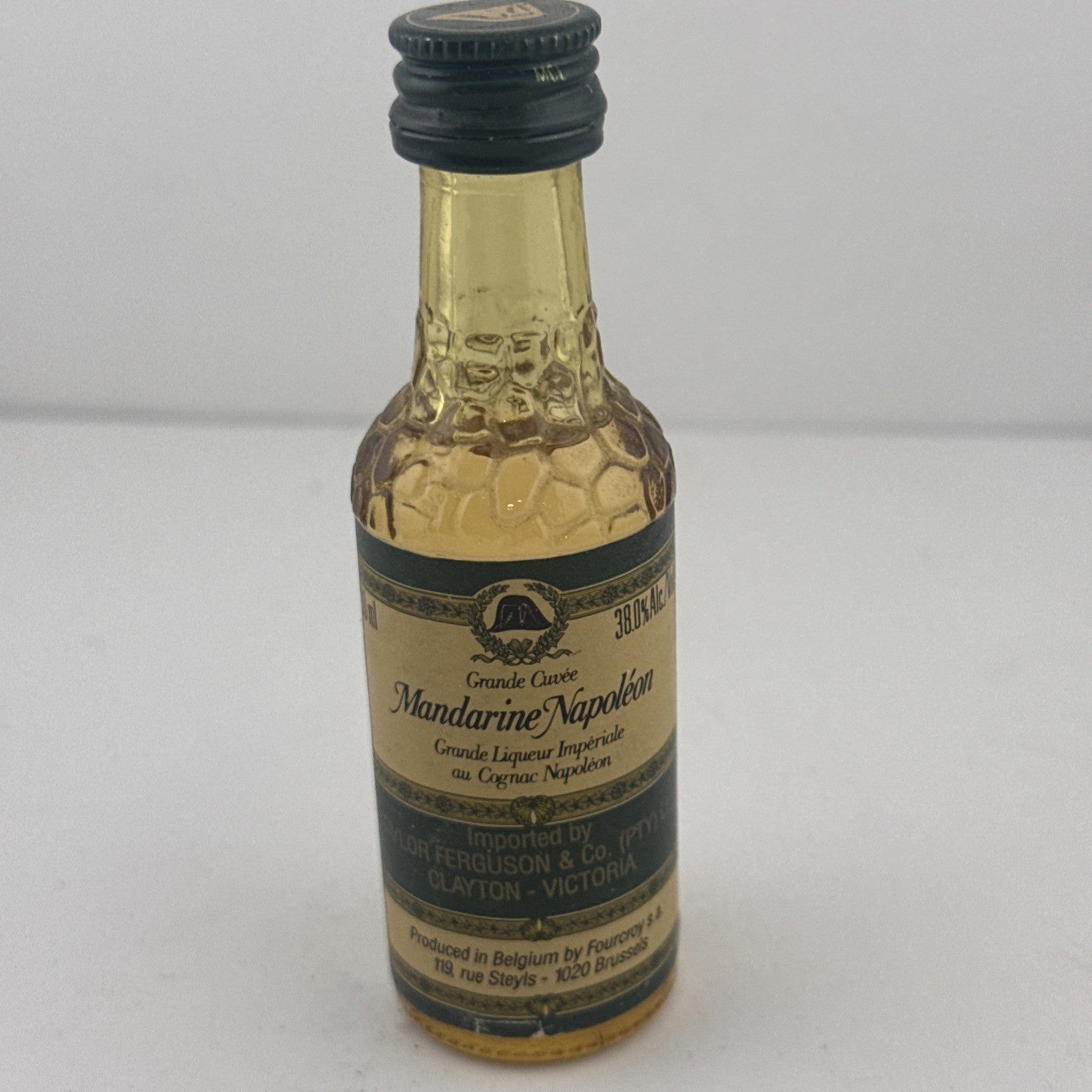 Vintage Mandarine Napoléon Grande Cuvée Miniature Liqueur Belgium