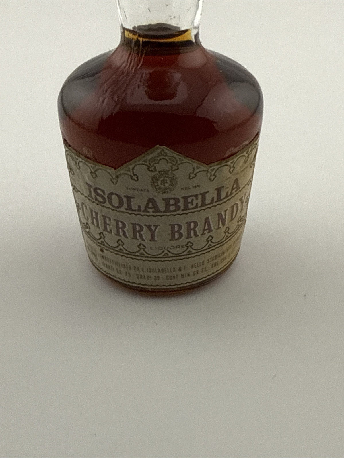 Isolabella Sherry Brandy Miniature c.1950s–60s Italian Vintage