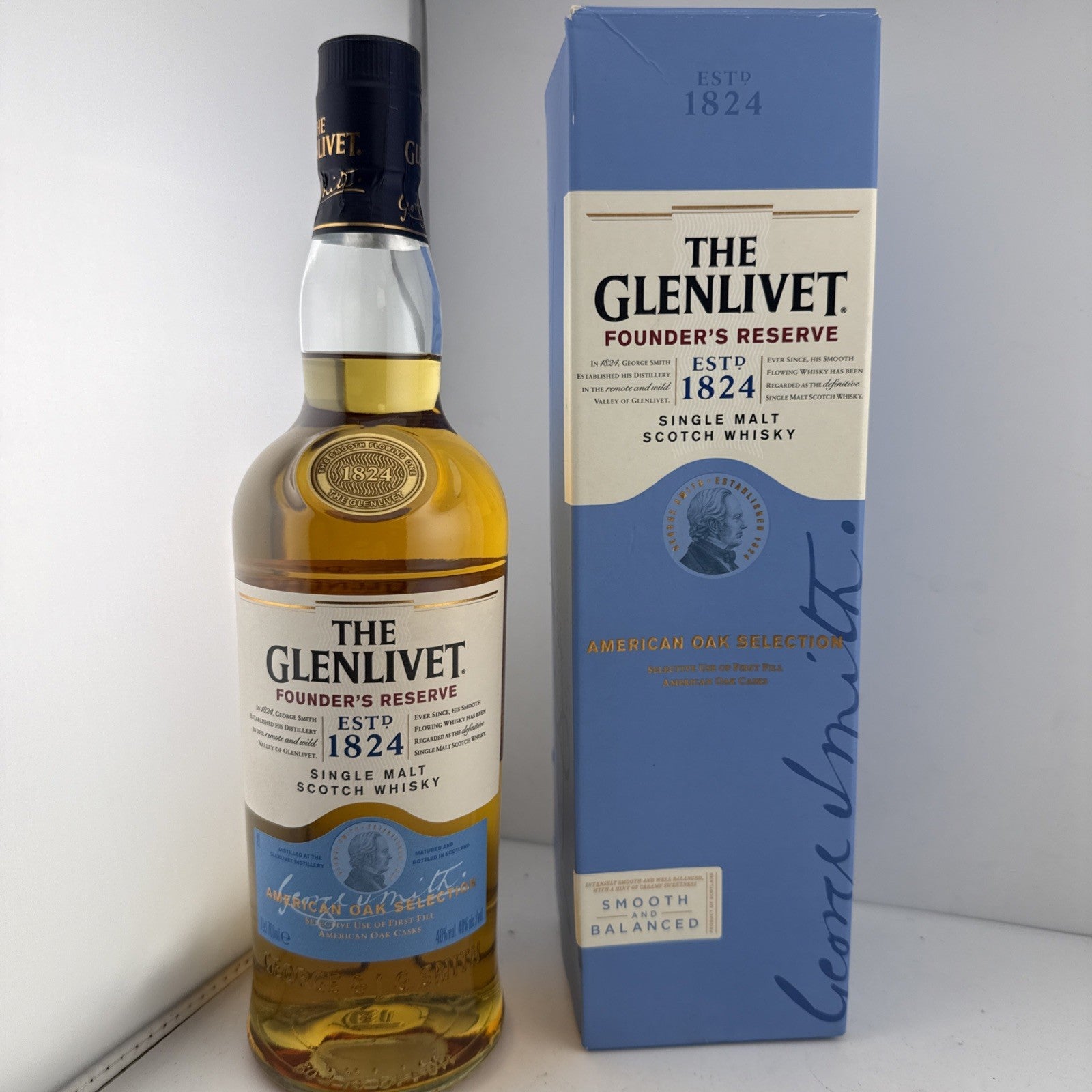 Glenlivet Founder’s Reserve American Oak Single Malt 70cl + Box