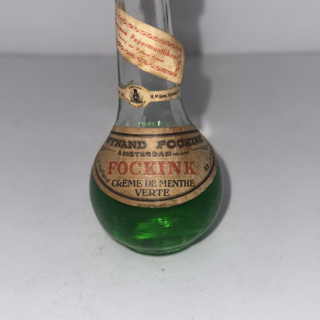 Vintage Wynand Fockink Crème de Menthe Verte Miniature c1950 Dutch Liqueur