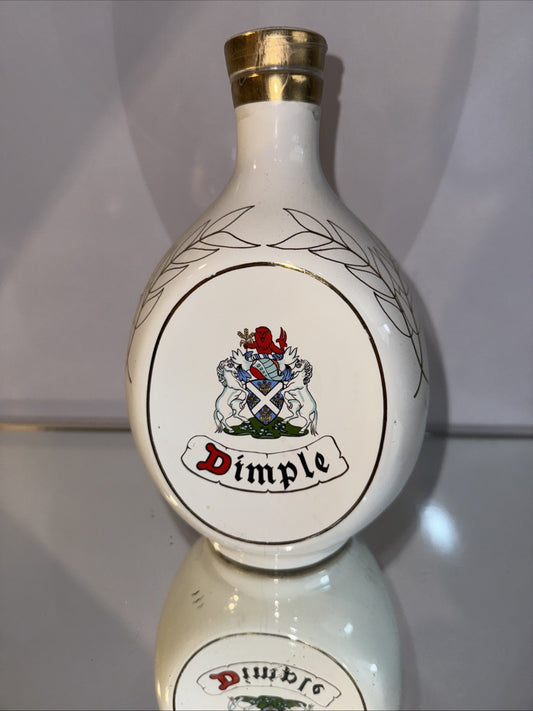 Haig's dimple White Ceramic Decanter from 1986 Commonwealth Games