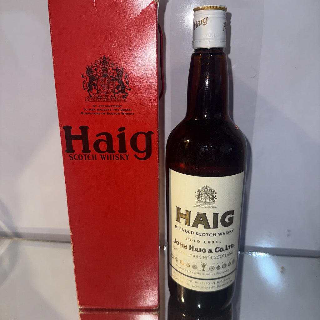 Haig Gold Label Blended Scotch Whisky Early 1980s Bottled Boxed !