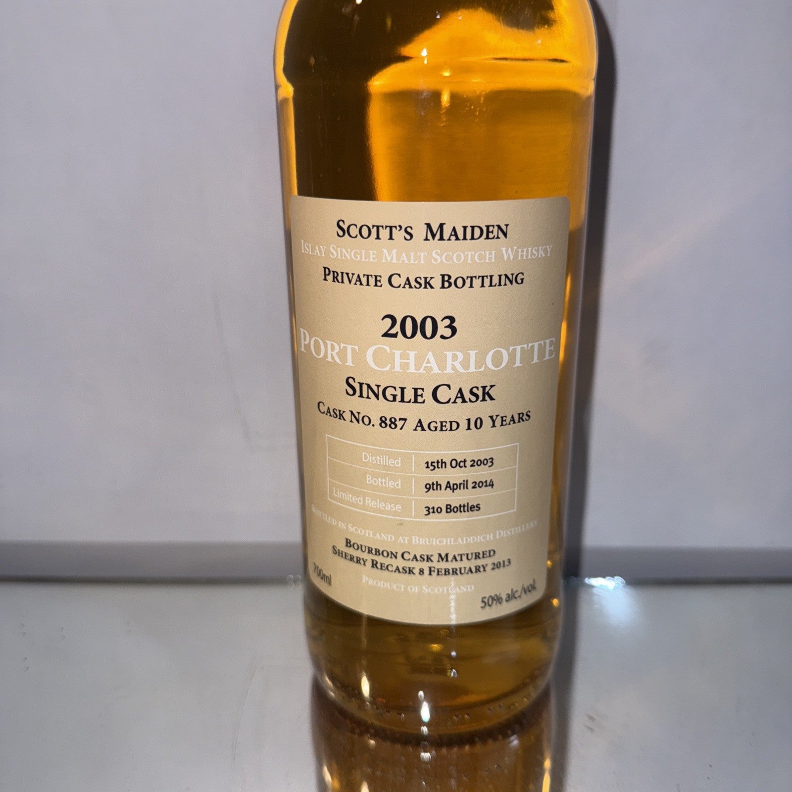 Port Charlotte 2003 Single Cask #887 50% Abv