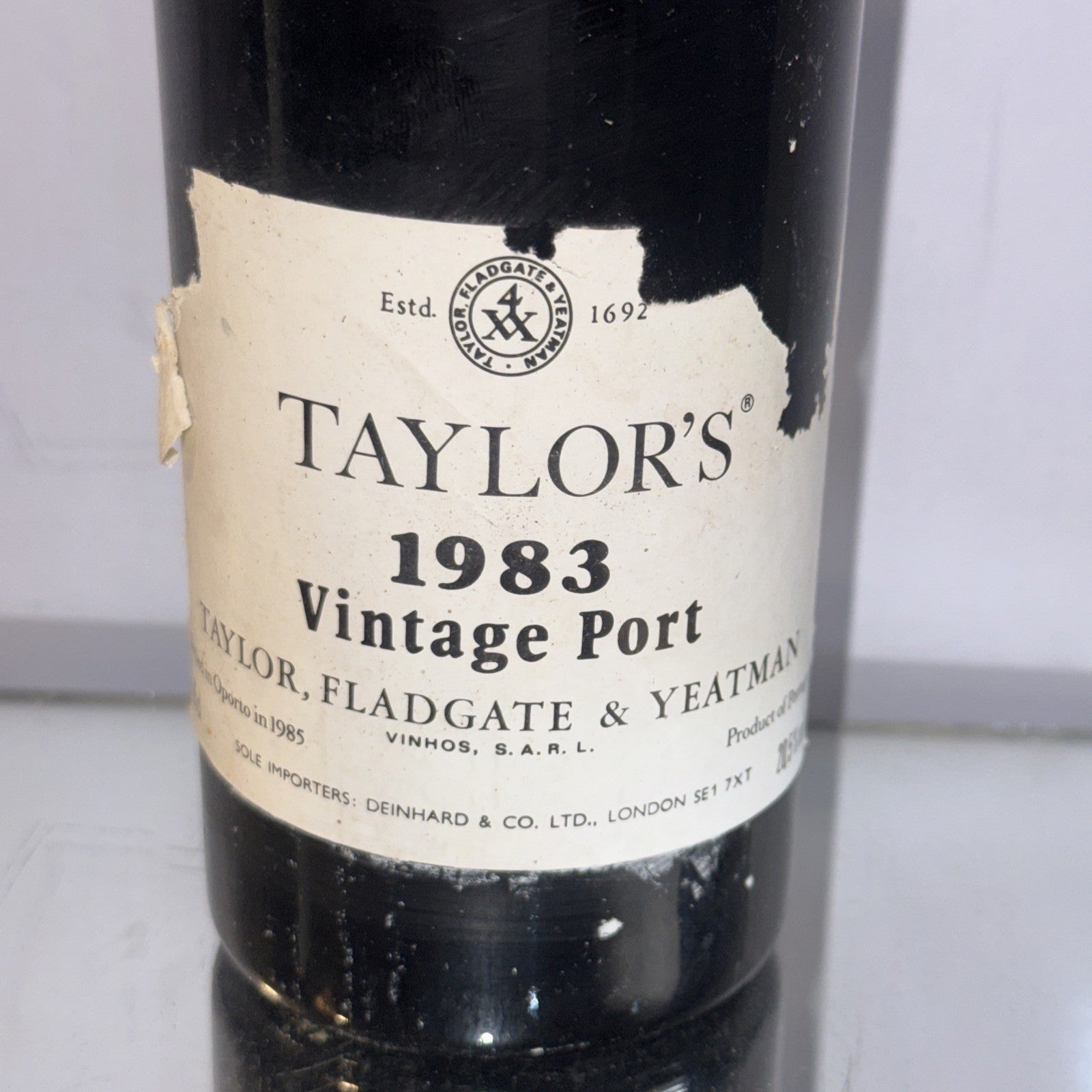 Taylor's 1983 Vintage Port Poor Label