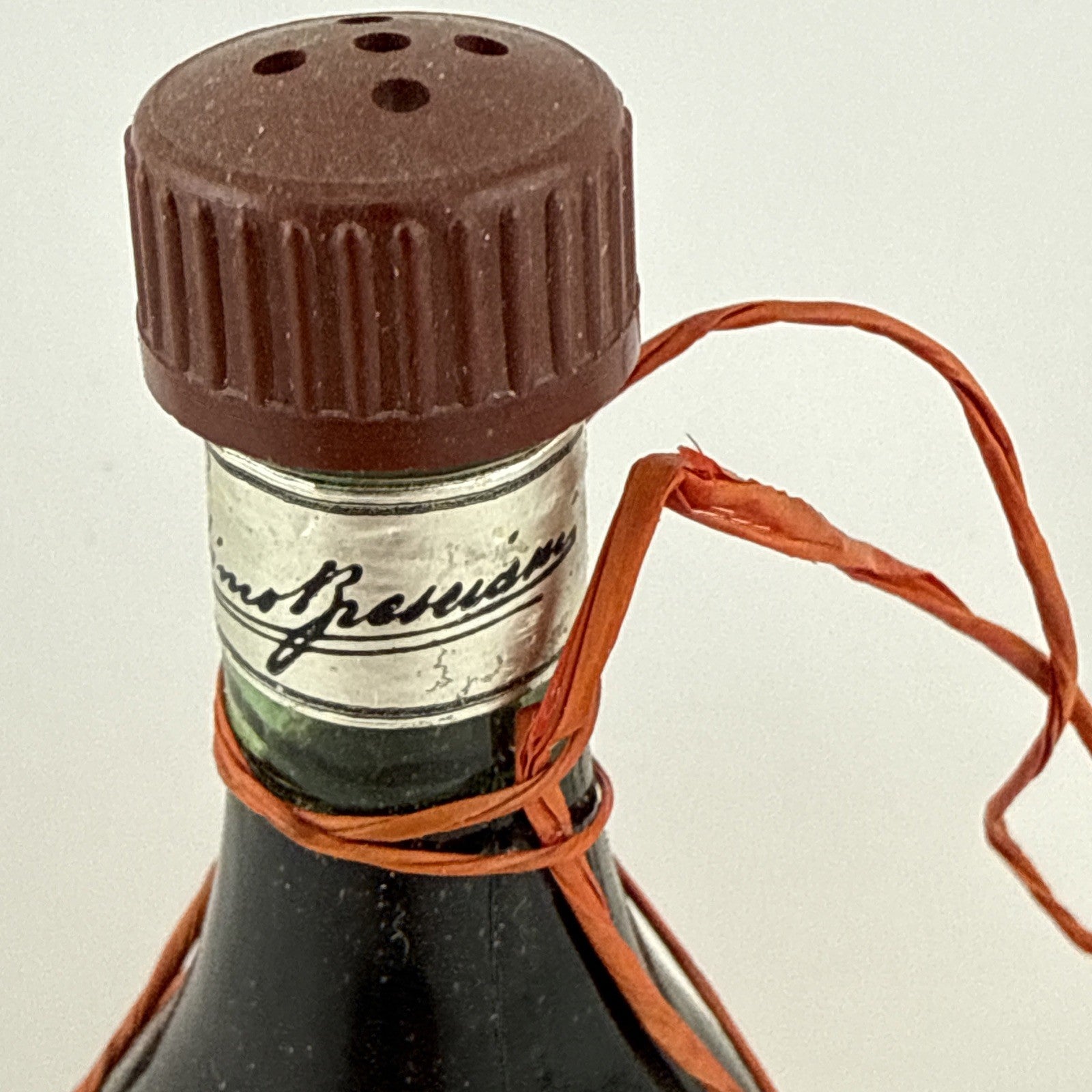 1960s–70s Bresciani Lacrima Cristi Italian liqueur wicker bottle