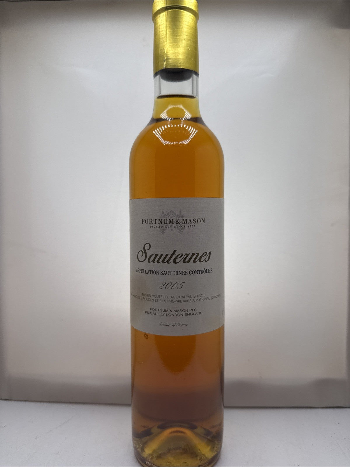 Fortnum & Mason Château Briatte Sauternes 2005 Dessert Wine 75cl