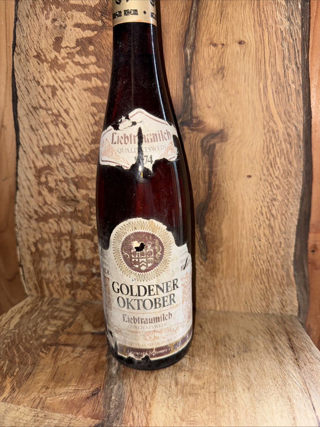 Goldener Oktober Liebfraumilch 75CL 1974 GERMANY Vintage