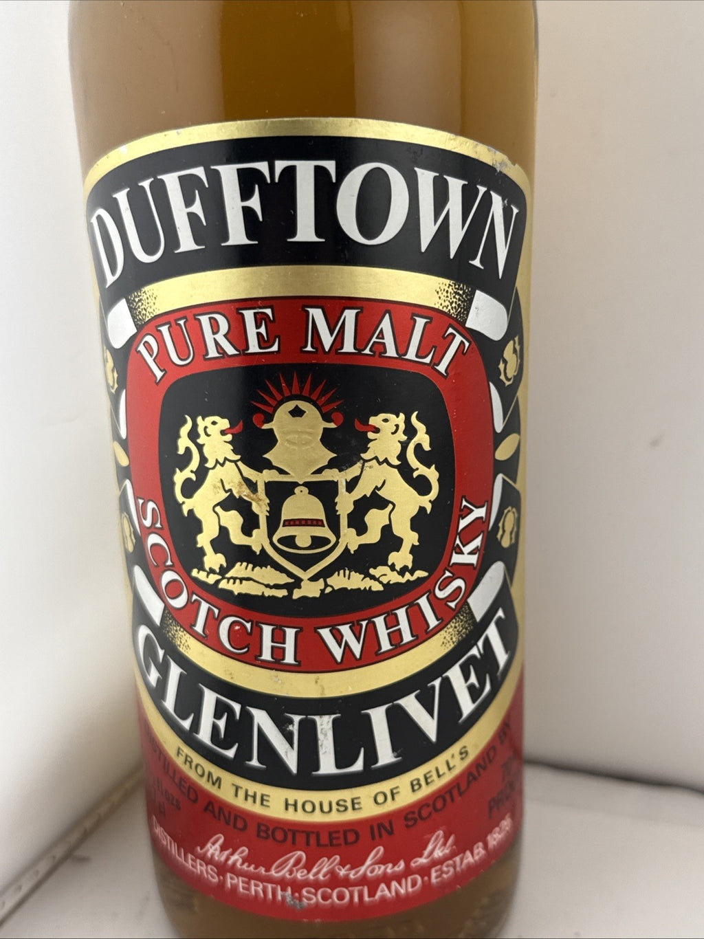 Dufftown Glenlivet 8 Year Old Pure Malt Scotch Whisky 1970s 26⅔floz  Cheapest Uk