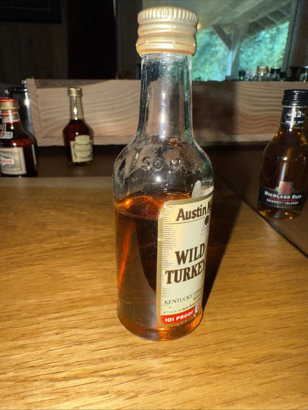 Wild Turkey 1970s 70% proof  Miniature