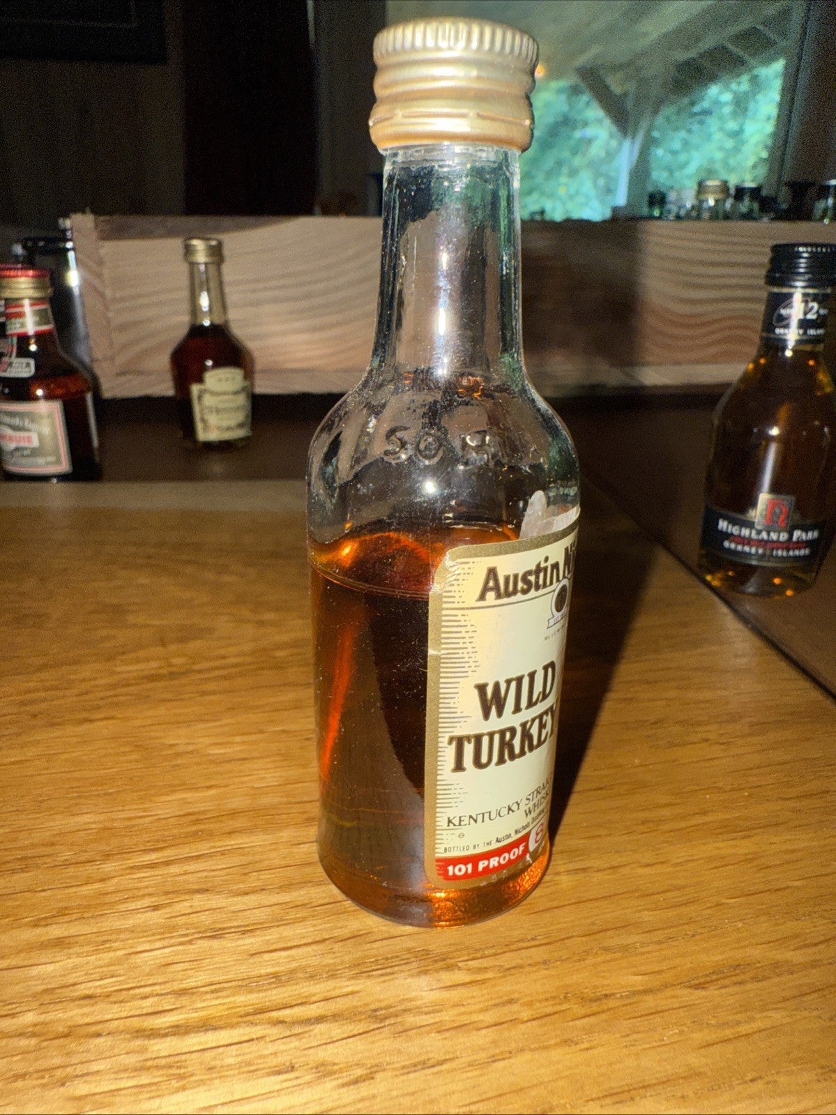 Wild Turkey 1970s 70% proof  Miniature