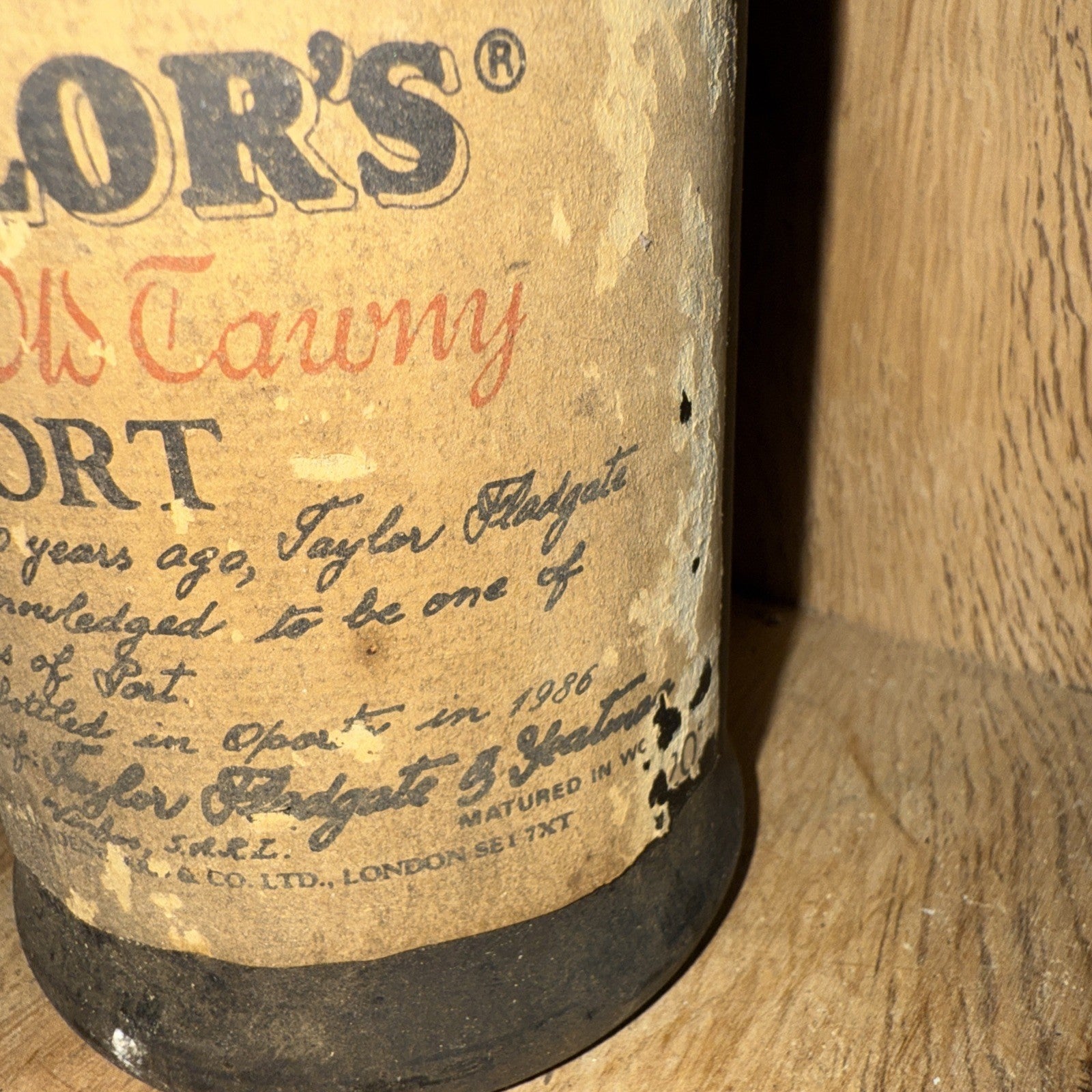 Taylor Fladgate 1976 (Bottled 1986) Of Port  Vintage Exceptional