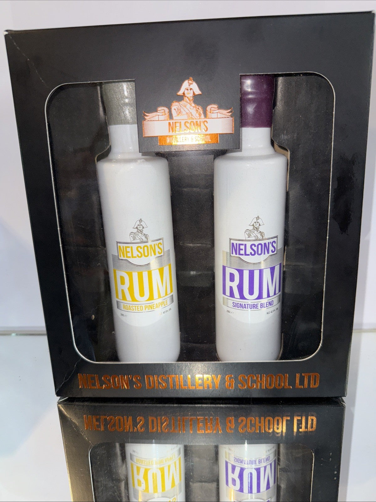 Nelson's Roasted Pineapple Rum 20cl And Signature Blend Rum 20cl Gift Pack