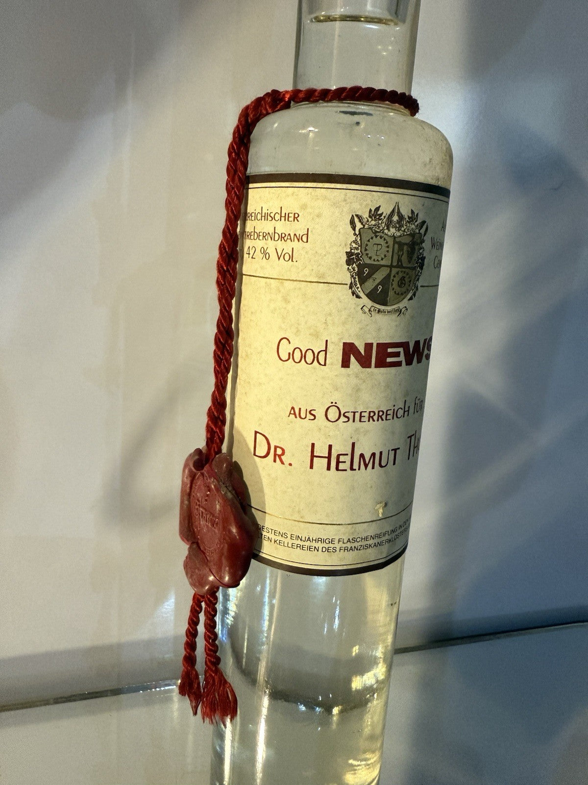 Good News! Aus Österreich für Dr. Helmut Thurn (Williams Birne Brand) 1990s