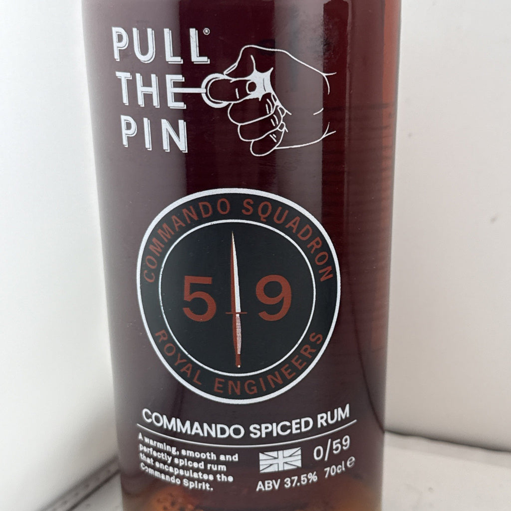 Pull The Pin Commando 59 Squadron Spiced Rum one of only 60 bottles ever made