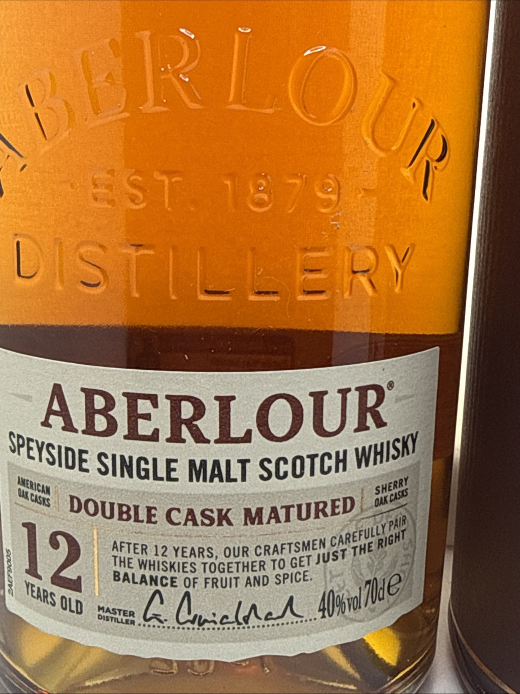 Aberlour 12 Year Old Double Cask Speyside Whisky 70cl 40% Boxed