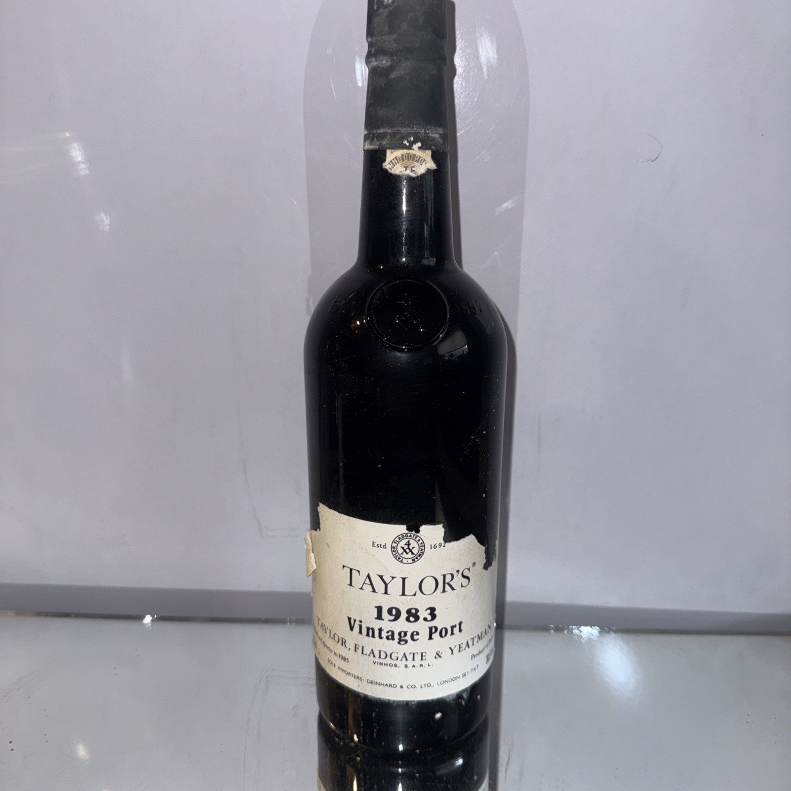 Taylor's 1983 Vintage Port Poor Label