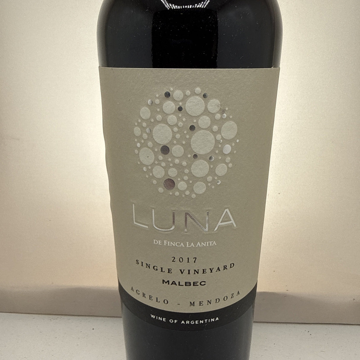 Luna de Finca La Anita Malbec 2017 · Mendoza Argentina · 9yo · Single Vineyard