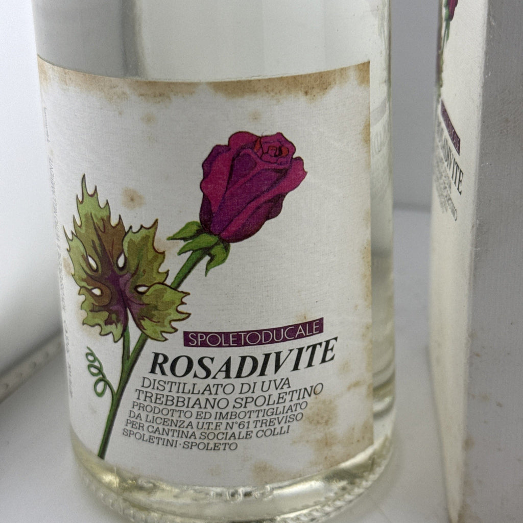 Rosadivite Trebbiano Spoletino Distillato di Uva Italian Spirit Boxed 1980s