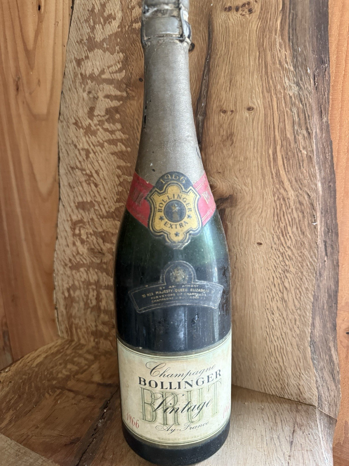 1966 Bottle Of Bollinger Champagne Vintage