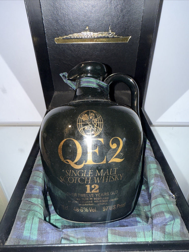 QE2 Single Malt Whisky Dated to 1980 in original box sealed full
