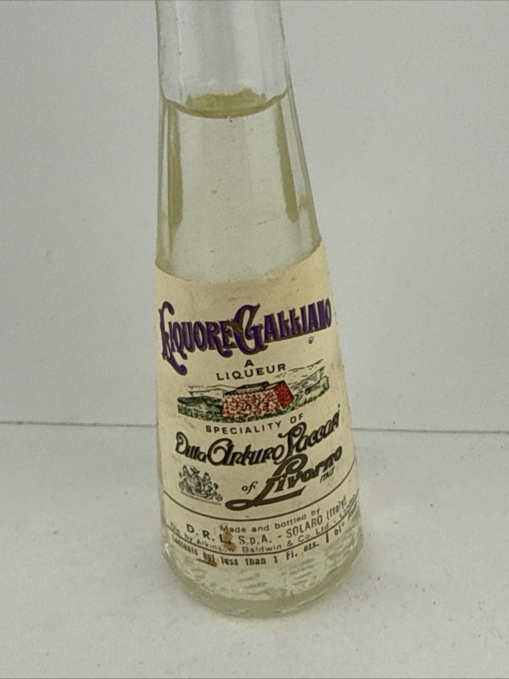 “Galliano Liquore Miniature c1960s Italian Herbal Liqueur”