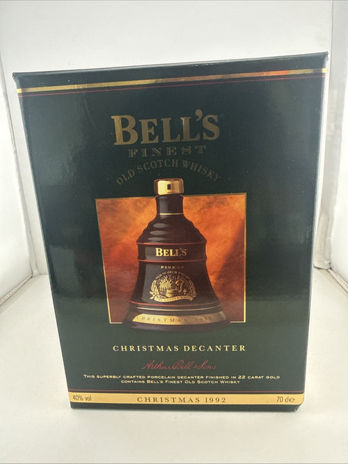 Bell’s Extra Special 1992 Christmas Bell Decanter 8 Year Old 70cl Full