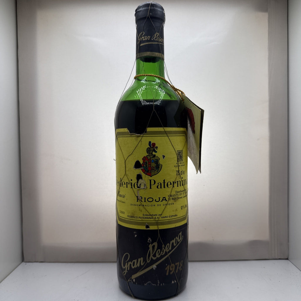 Federico Paternina Rioja Gran Reserva 1978 Vintage Spanish Wine 75cl