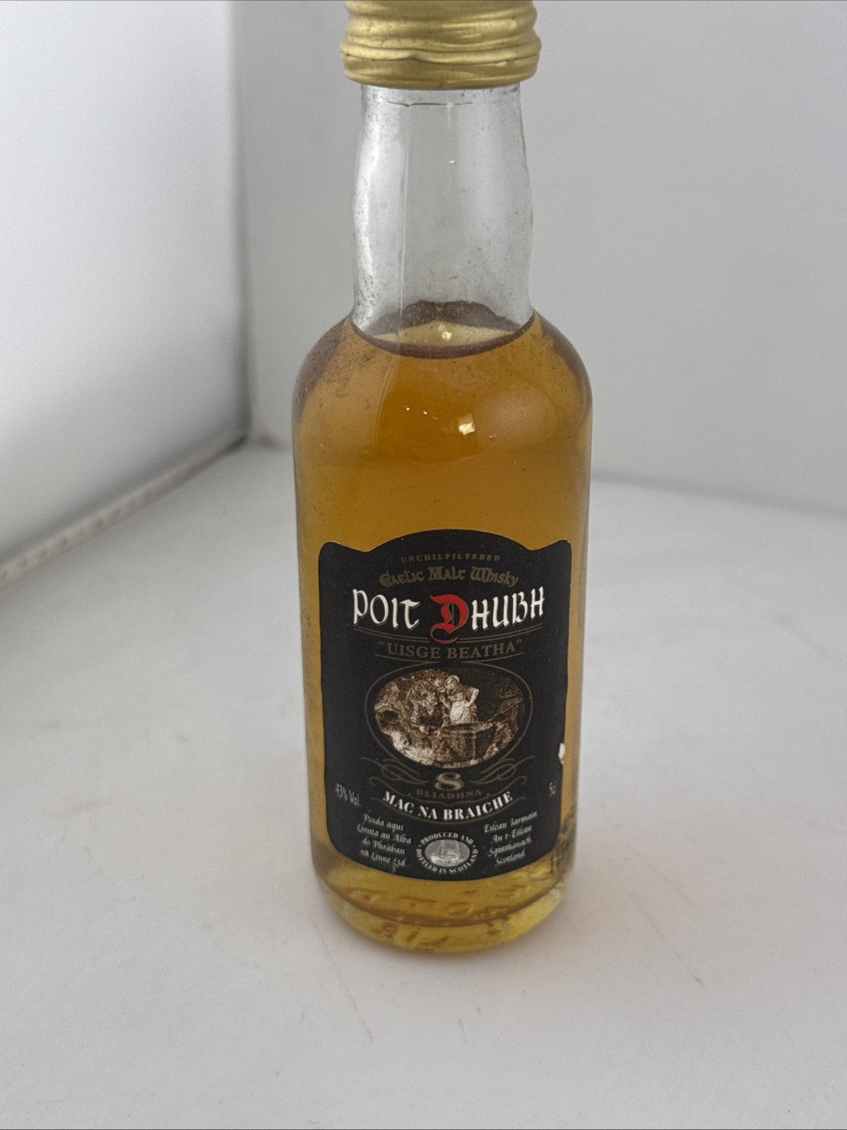 Port Dhubh Gaelic Malt Whisky Miniature 5cl 43% Scotland