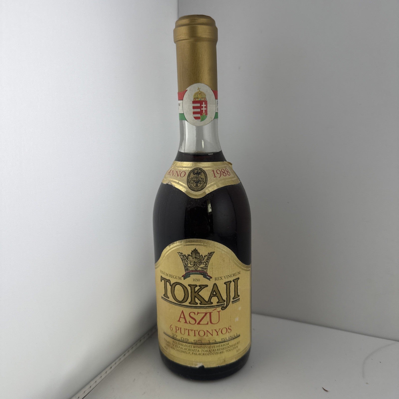 1988 Tokaji Aszu 6 Puttonyos Hungarian Sweet Dessert Wine 50cl