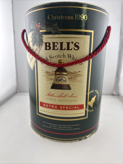 Bell’s Extra Special 1990 Christmas Bell Decanter 8 Year Old 70cl Full 43%