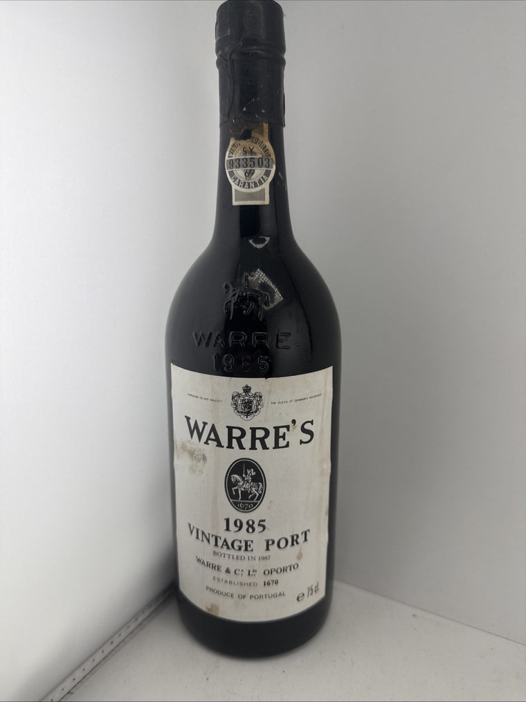 Warre’s 1985 Vintage Port 75cl Bottled 1987 Oporto Portugal