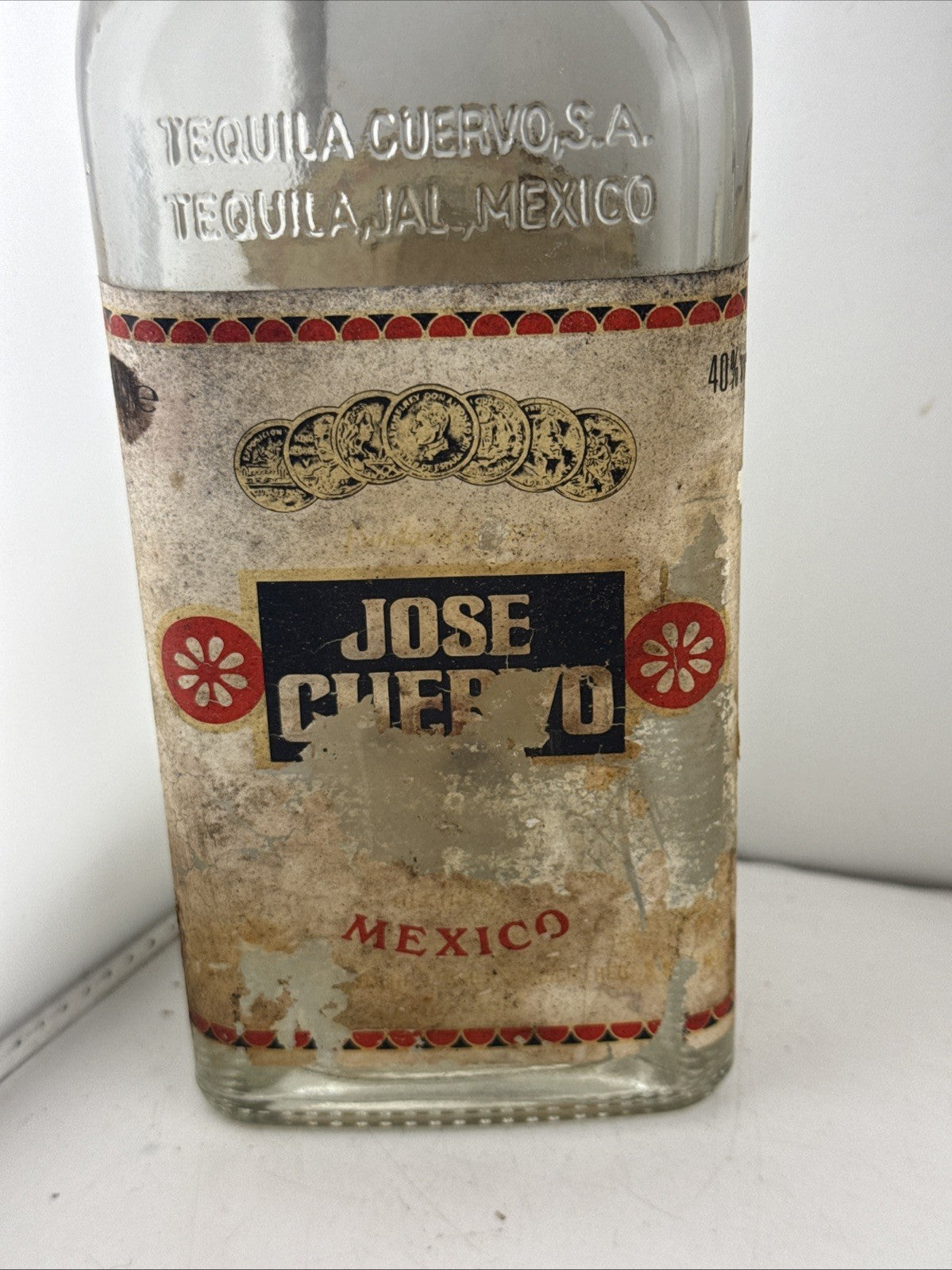 José Cuervo Blanco Tequila 1980s Vintage Bottling 1L 40% – Label Damage Hence ££