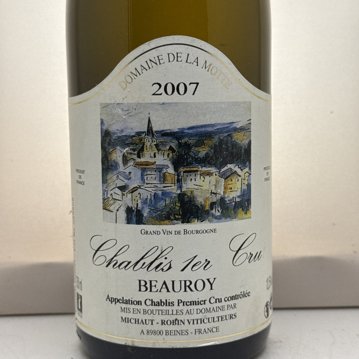 Domaine de la Motte Chablis 1er Cru Beauroy 2007 19yo White Wine France