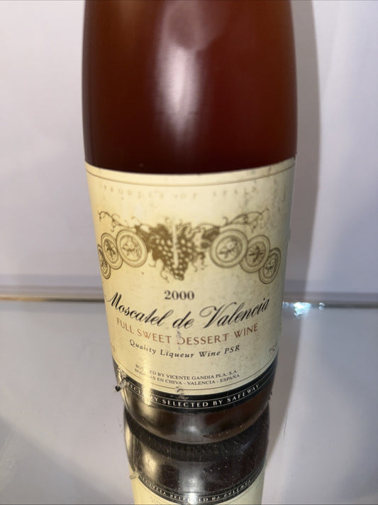 Moscatel De Valencia 2000 vintage Rare Desert Wine