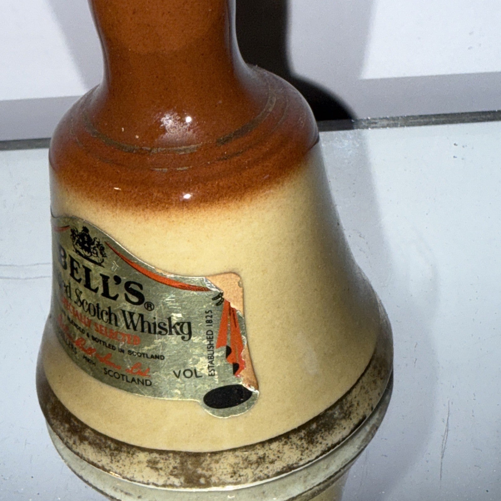 Bells Old Scotch Whisky Miniature 70 Proof  1970s