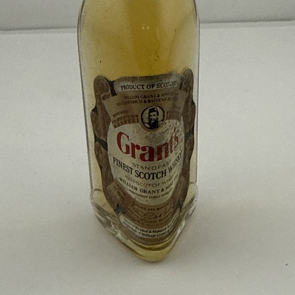 Vintage Grant’s Stand Fast Scotch Whisky Miniature 1960s 70s 5cl