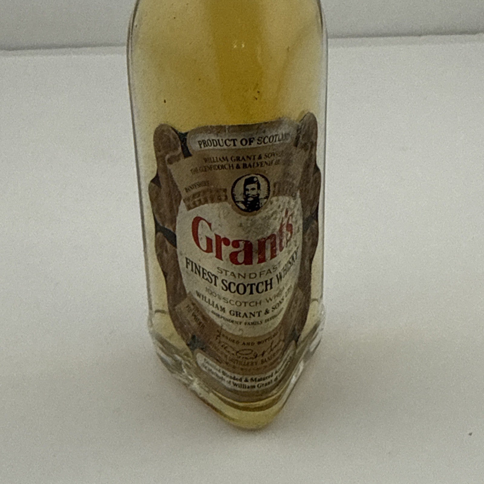 Vintage Grant’s Stand Fast Scotch Whisky Miniature 1960s 70s 5cl