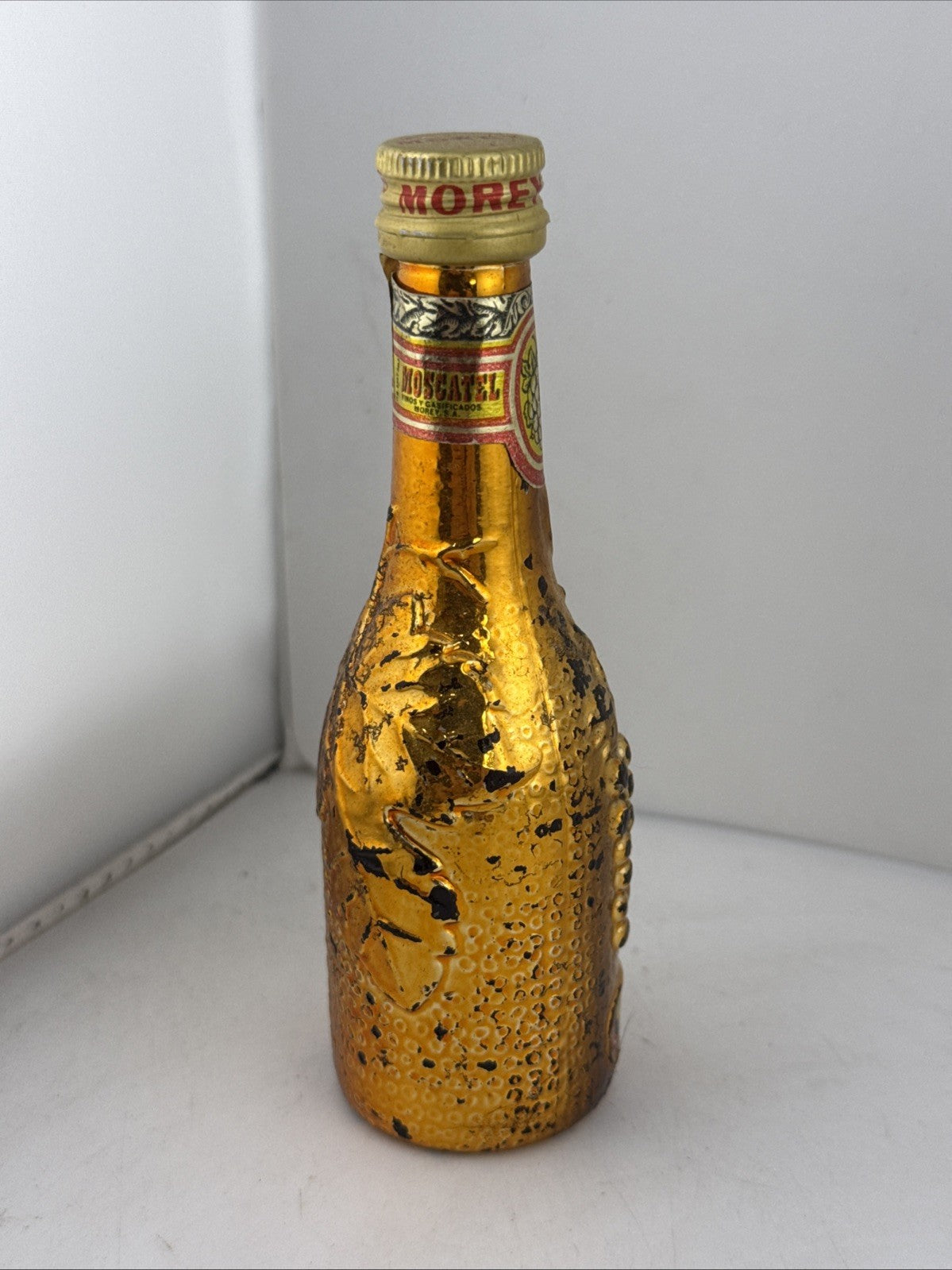 Morey Moscatel Cream Liqueur Miniature 5cl Gold Bottle Vintage 1970s/80s