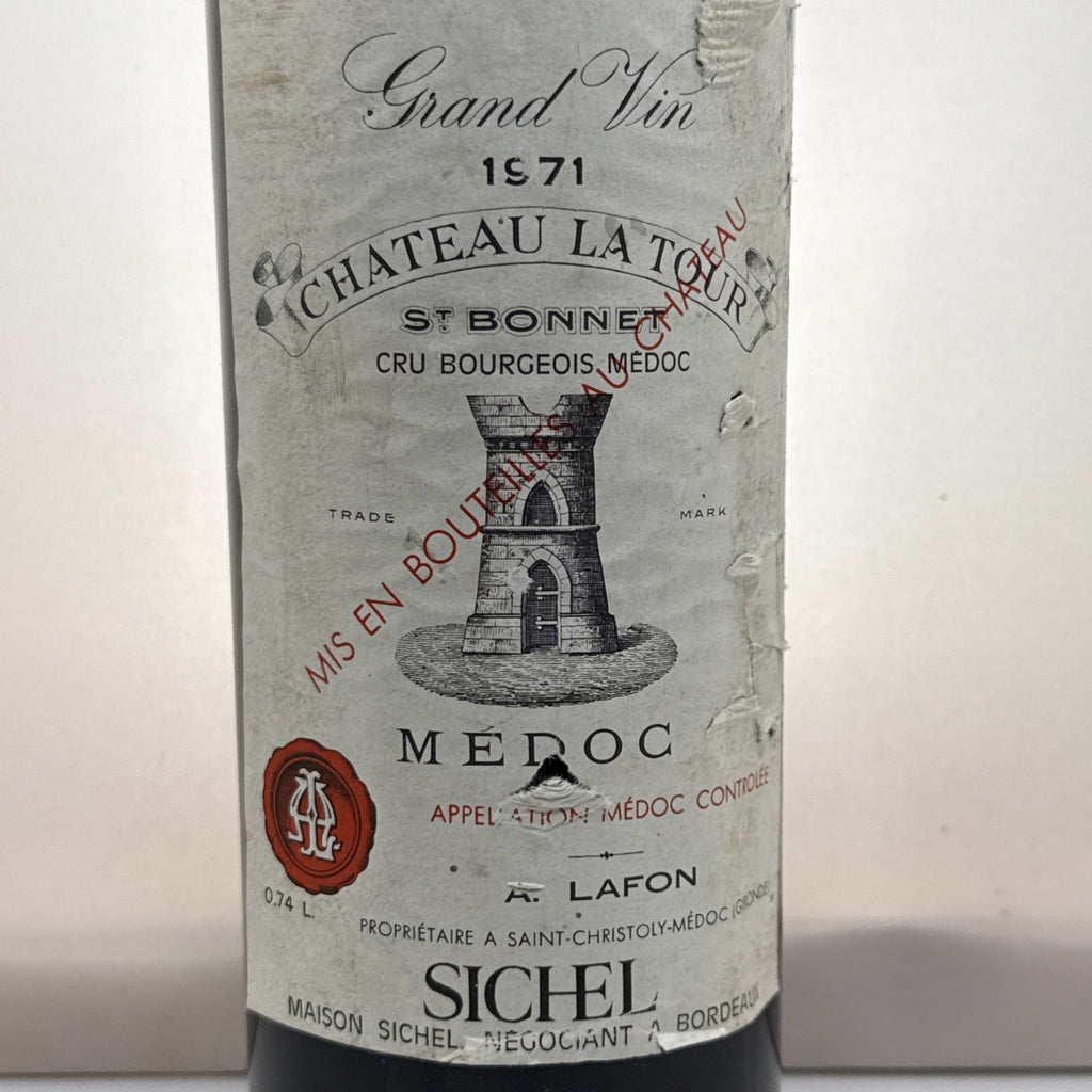 Château La Tour St Bonnet Médoc Cru Bourgeois 1971 Bordeaux 74cl