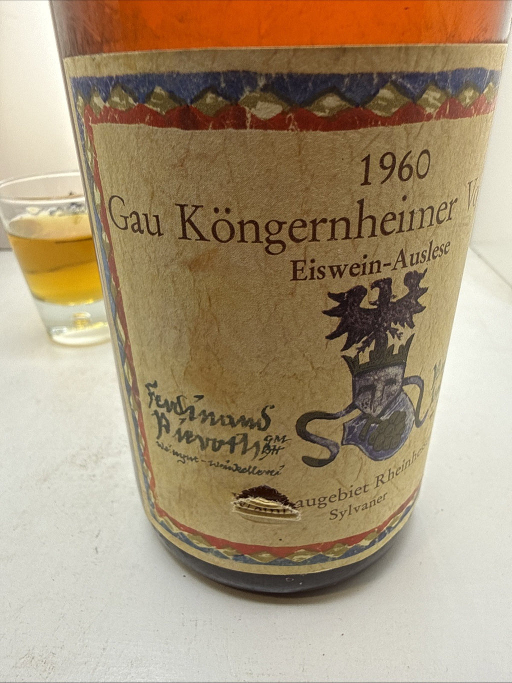 Pieroth Gau‑Köngernheimer Vogelsang Sylvaner Eiswein‑Auslese 1960 Still Good Now