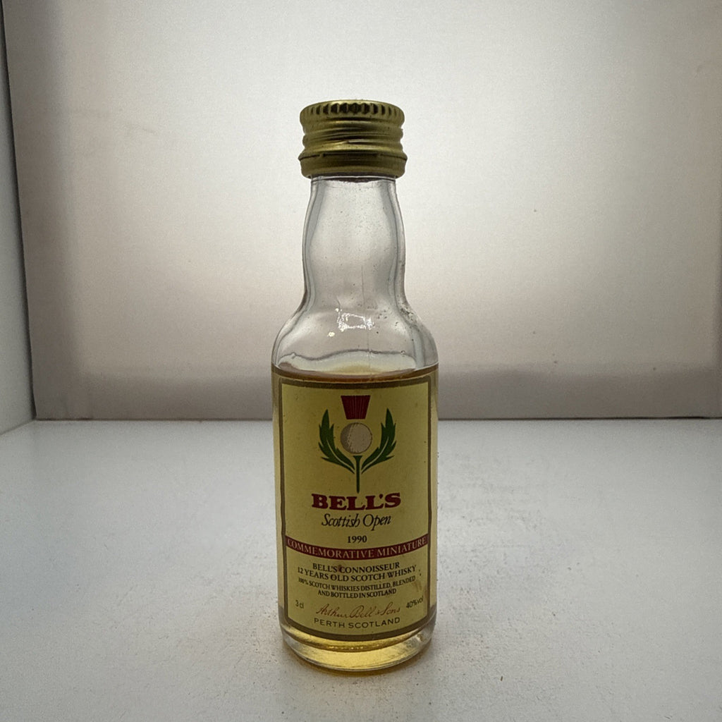Bell's Scottish Open 1990 — 3cl Commemorative Miniature — Golf Edition