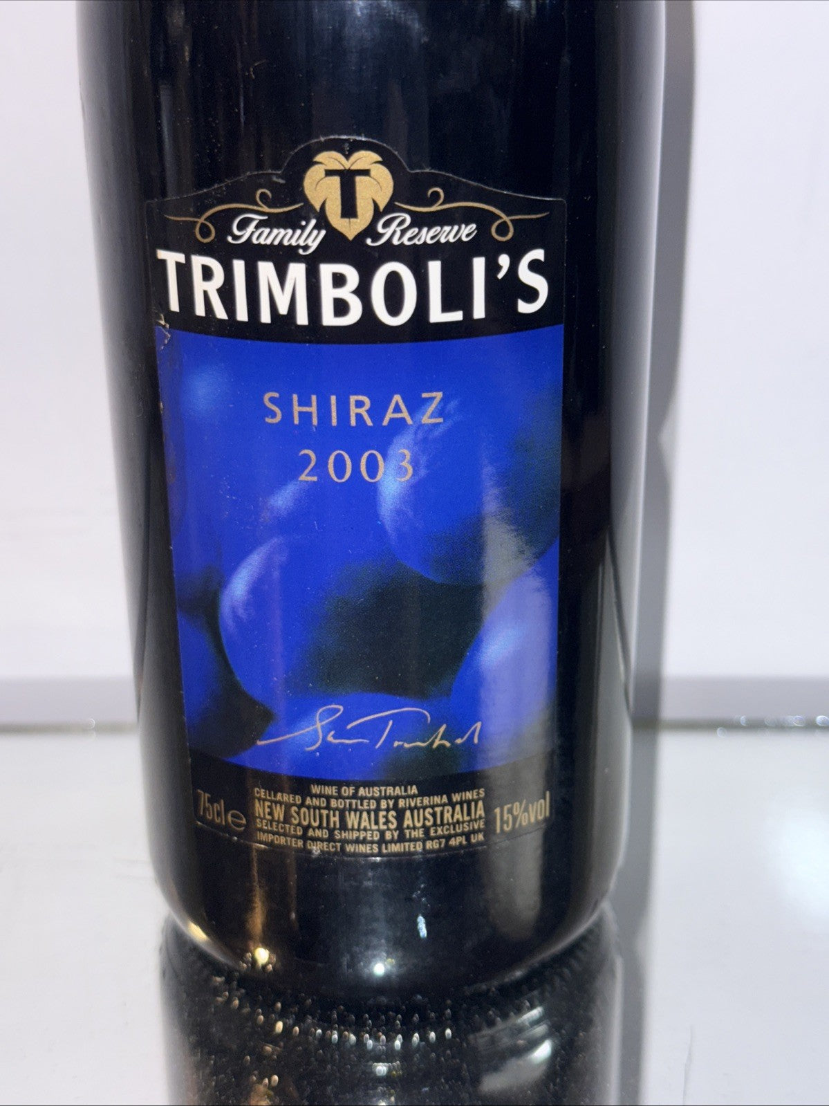 Trimboli's Family Reserve Shiraz 2003 Vintage