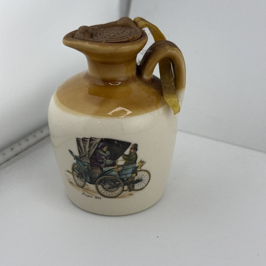 Lindisfarne Pottery Mini Jug Peugeot 1894 Berwick Tweed 1970s Full Sealed